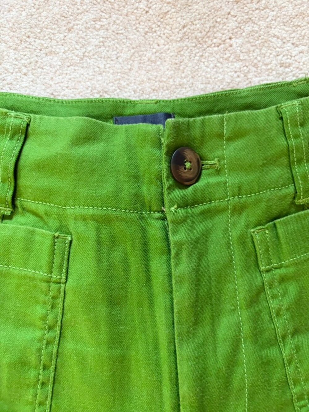 Maeve by Anthropologie The Colette Wide-Leg Pants | Size 26 | Kelly Green - Picture 4 of 7